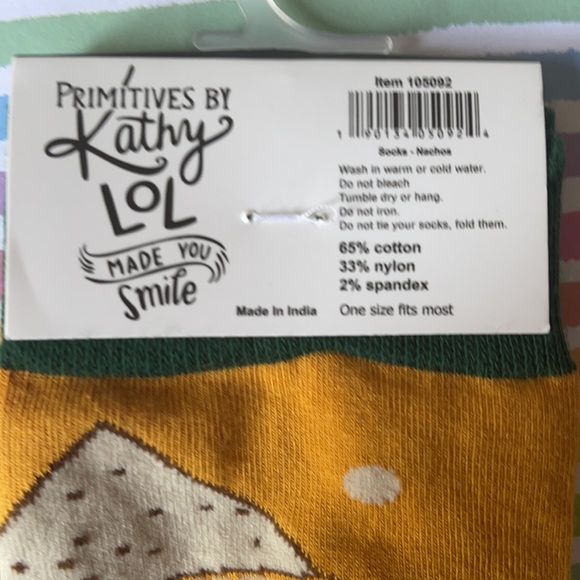 Fun and unique socks! JUST HERE FOR THE NACHOS 😃 - Picture 3 of 3